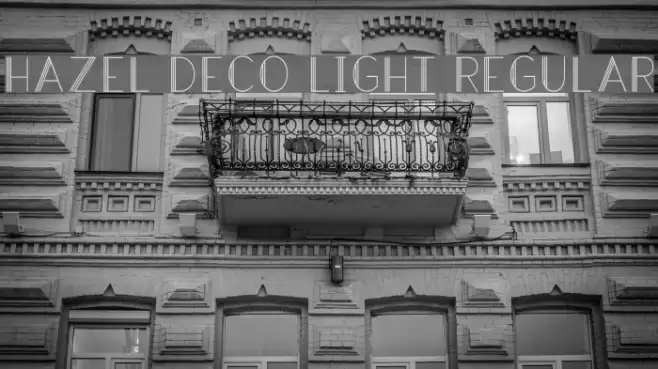 Hazel Deco Light Regular Font examples