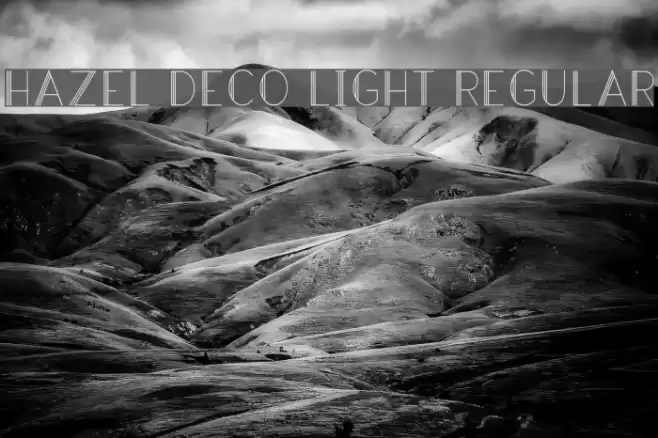 Hazel Deco Light Regular Font examples