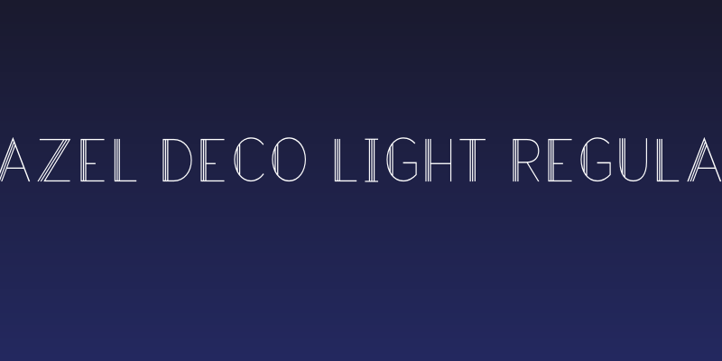 Hazel Deco Light Regular Social Header