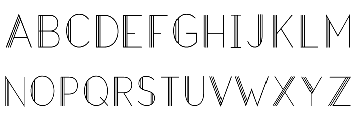 Hazel Deco Light Regular Font LOWERCASE