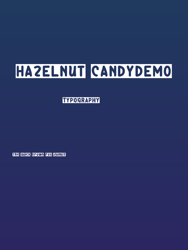 Hazelnut CandyDemo Poster