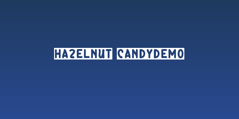 Hazelnut CandyDemo Social Header