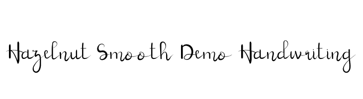 Hazelnut Smooth Demo Handwriting  baixar fontes gratis