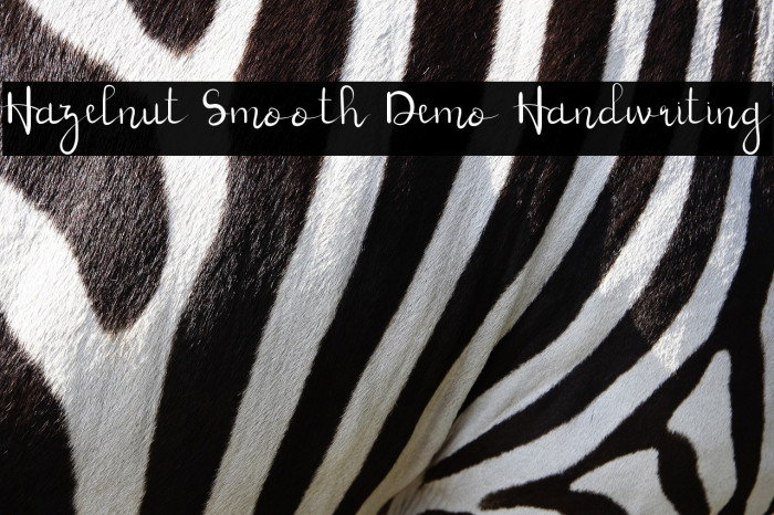 Hazelnut Smooth Demo Handwriting Example 1