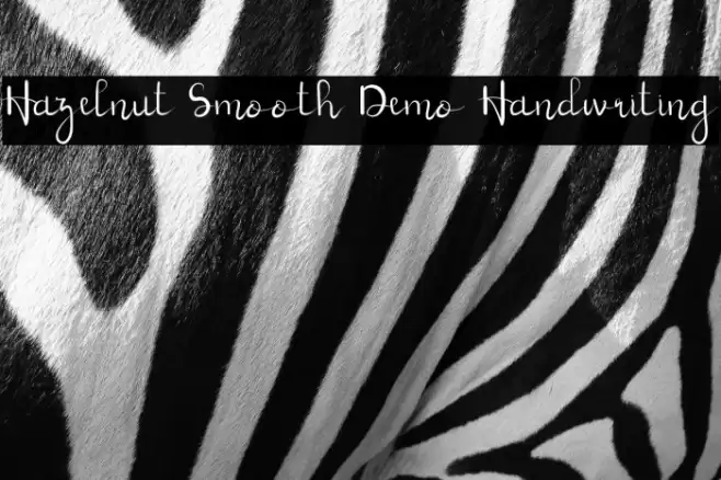 Hazelnut Smooth Demo Handwriting Font examples