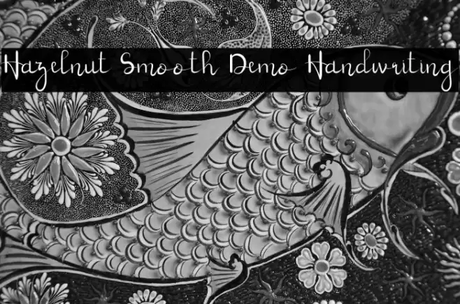 Hazelnut Smooth Demo Handwriting Font examples