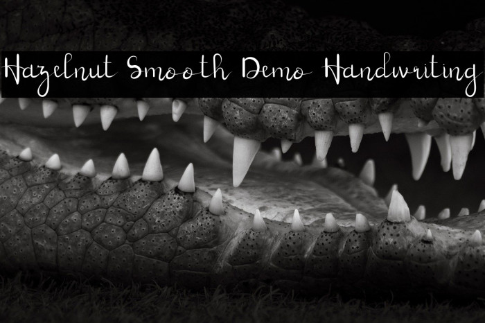 Hazelnut Smooth Demo Handwriting Example 3