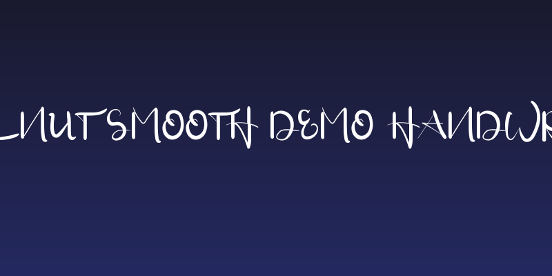 Hazelnut Smooth Demo Handwriting Social Header