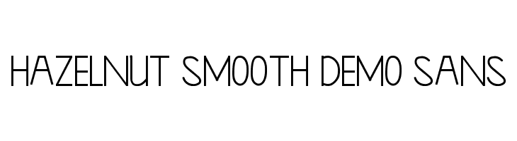 Hazelnut Smooth Demo Sans  フリーフォントのダウンロード