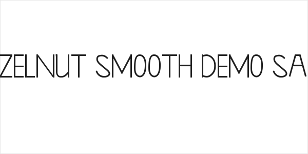 Hazelnut Smooth Demo Sans Logo
