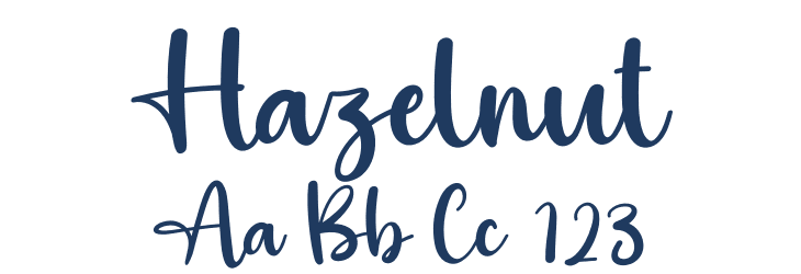 Hazelnut Font Preview