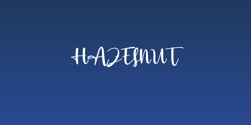 Hazelnut Social Header