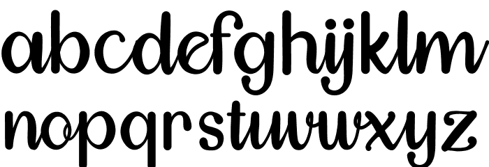 Hazelnuts Font LOWERCASE