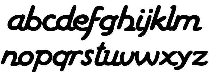 Haziness Book Font LOWERCASE