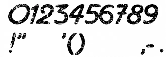 Haziness Font Alte caractere