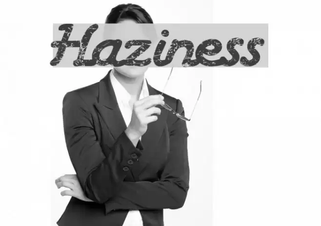 Haziness Font examples