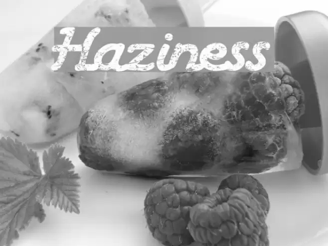 Haziness Font examples