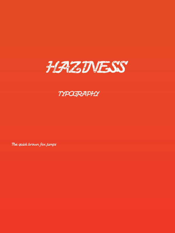 Haziness Poster