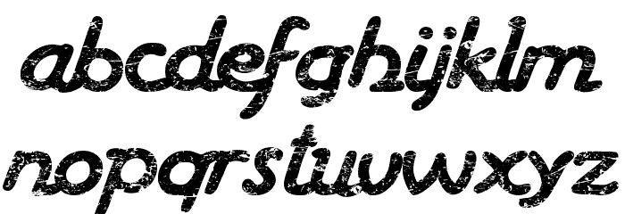 Haziness Font LOWERCASE