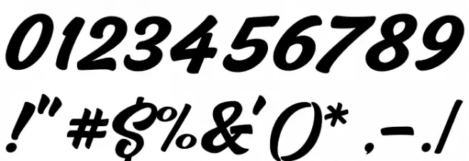 Hazzard Personal Use Regular Font OTHER CHARS