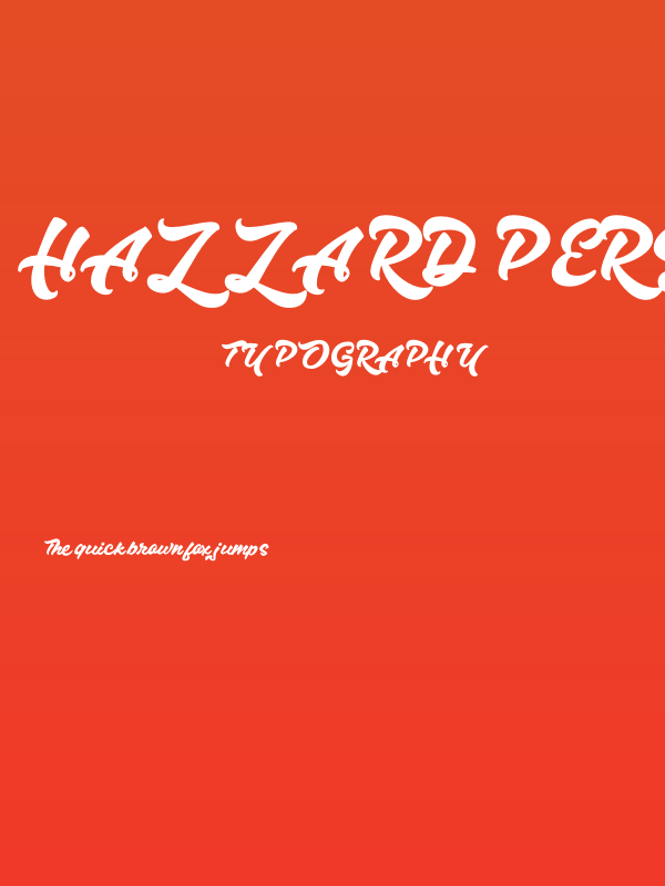 Hazzard Personal Use Regular Poster