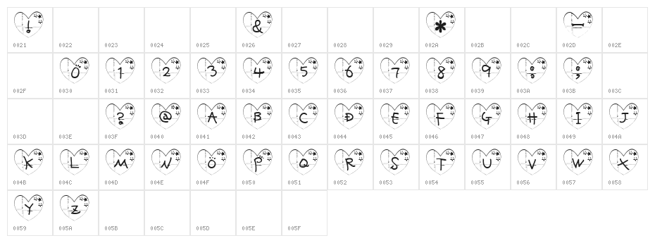 ha-Font Character Map