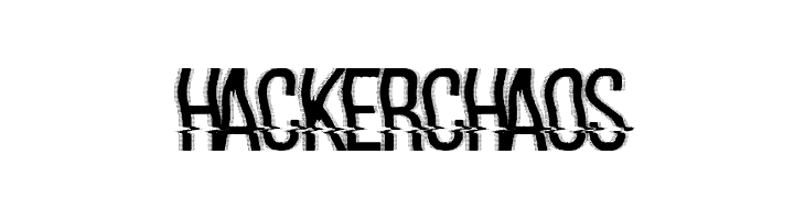hackerchaos  font caratteri gratis