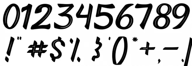 hadfield strip Font OTHER CHARS