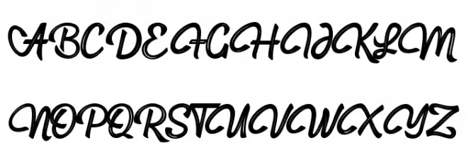 hadfield strip Font UPPERCASE