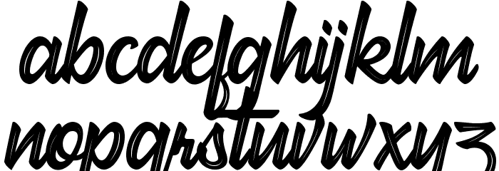 hadfield strip Font LOWERCASE