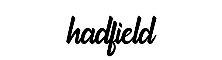 hadfield  नि: शुल्क फ़ॉन्ट्स डाउनलोड