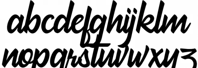 hadfield Font LOWERCASE