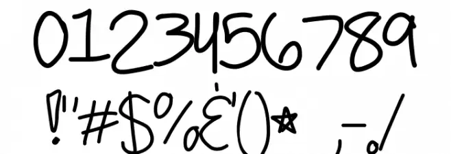 haeun Font OTHER CHARS