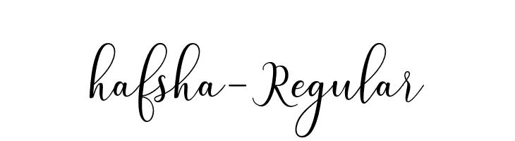 hafsha-Regular フォント