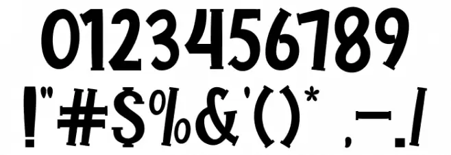 halloween day's Font OTHER CHARS