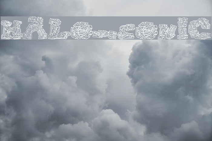 halo-sonic Font examples