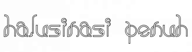 halusinasi penuh  Frei Schriftart Herunterladen