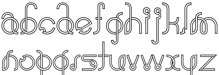 halusinasi penuh Font LOWERCASE