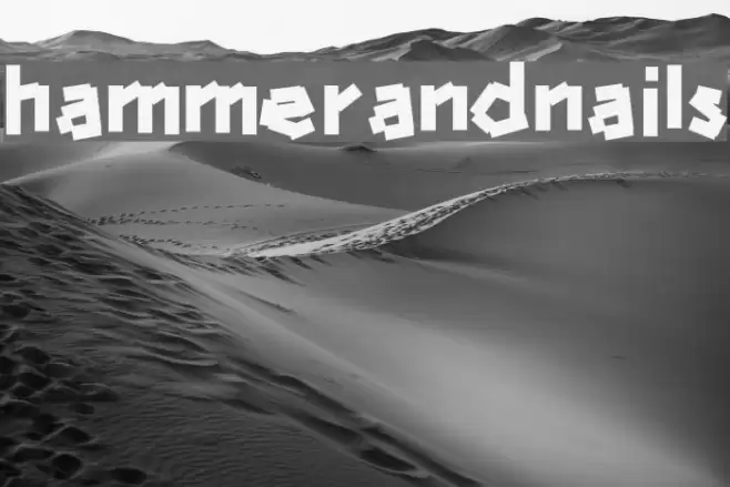 hammerandnails Font examples