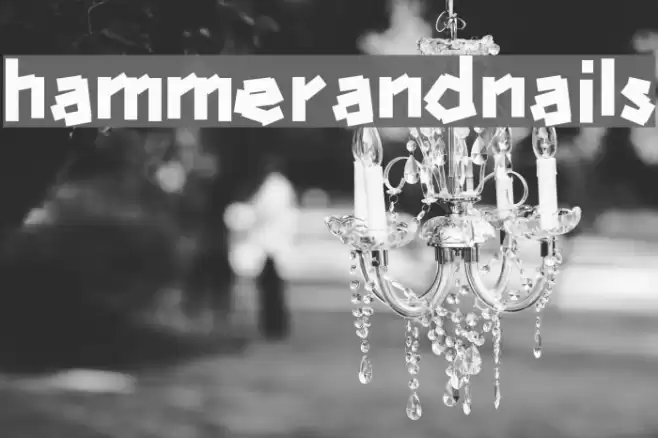 hammerandnails Font examples