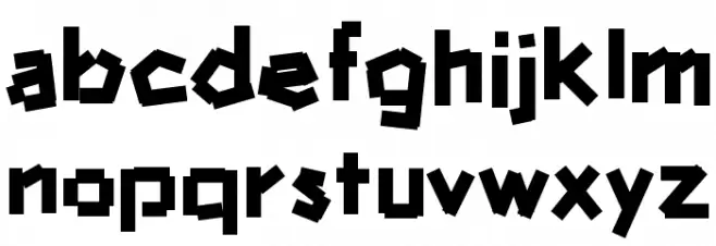 hammerandnails Schriftart Kleinbuchstaben