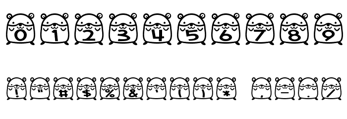 hamu font Font OTHER CHARS