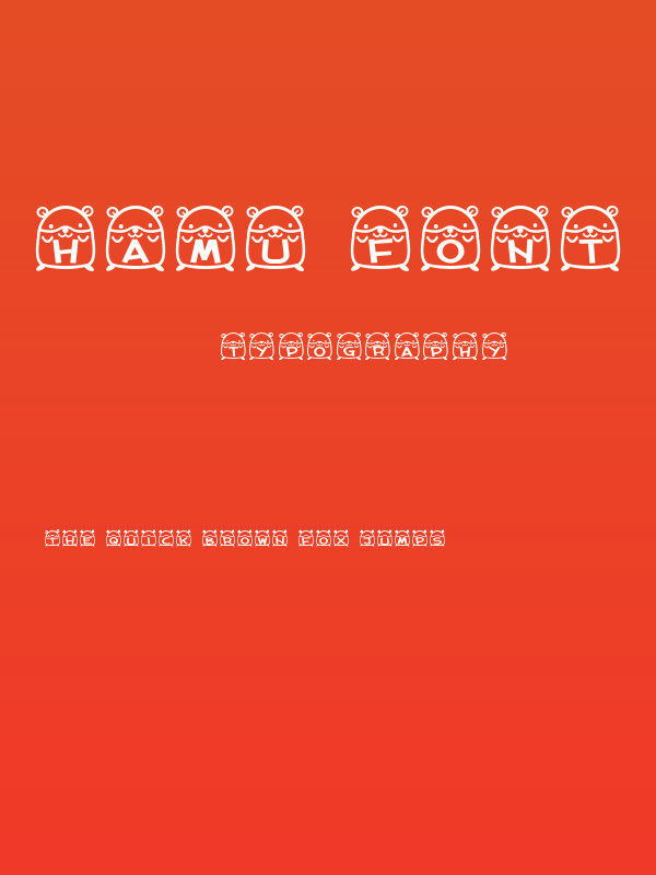 hamu font Poster