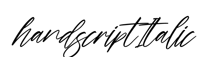 hand script Italic  font caratteri gratis