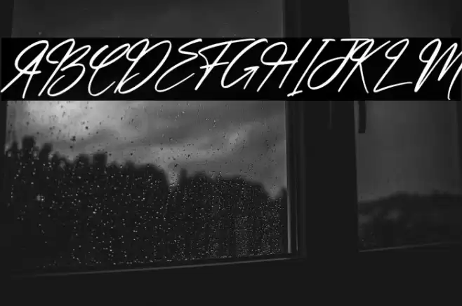 hand script Italic Font examples