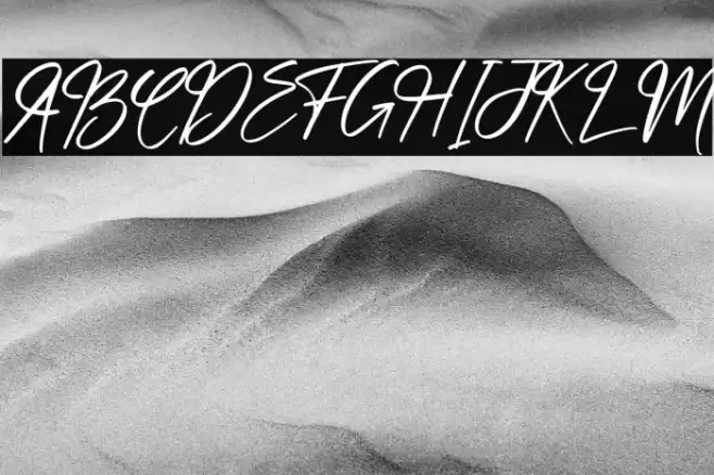 hand script Font examples