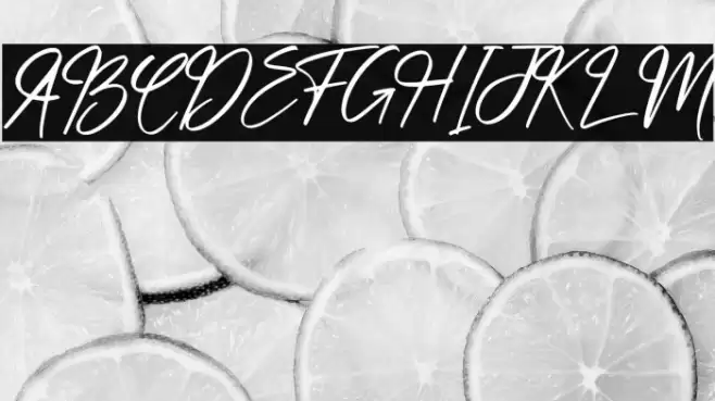 hand script Font examples