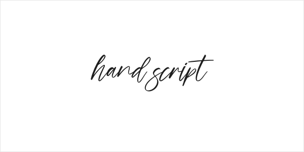 hand script Logo