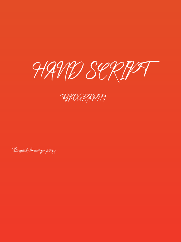 hand script Poster