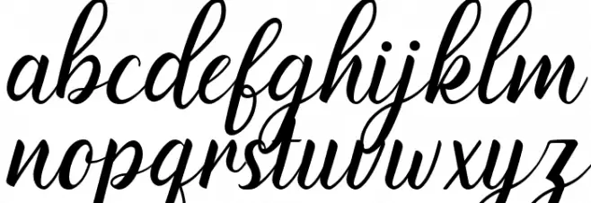 handayani Font LOWERCASE